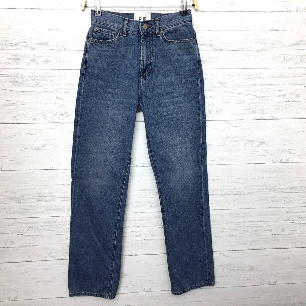 BDG Urban Outfitters Cowboy Jeans Straight Leg Jeans High Rise Cotton 25 x 31